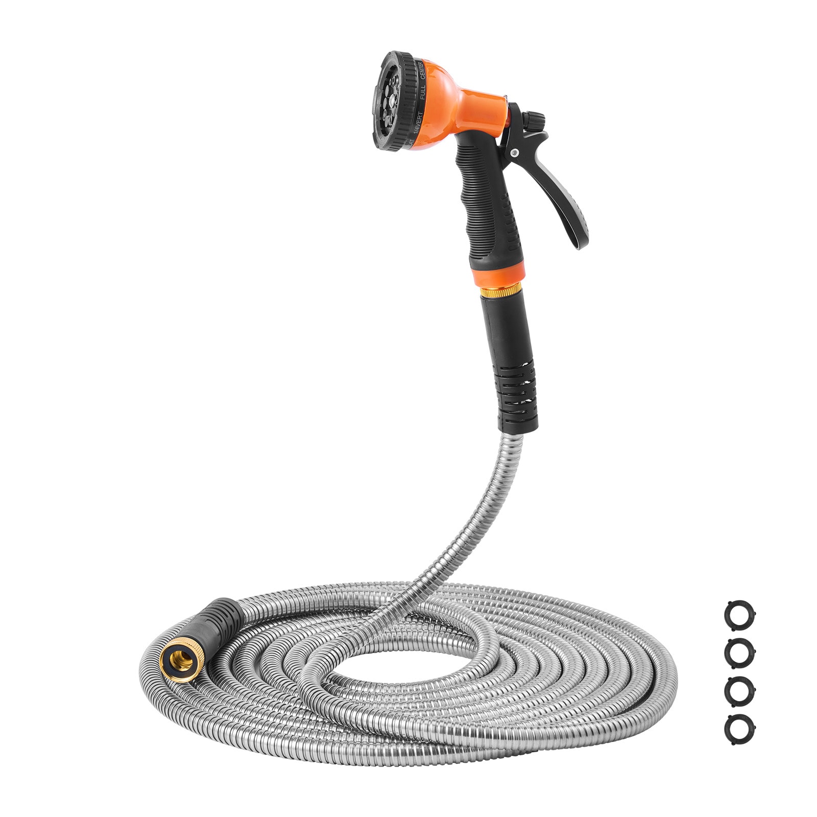 150ft Metal Garden Hose Stainless Steel Water Hose Lightweight No Kink