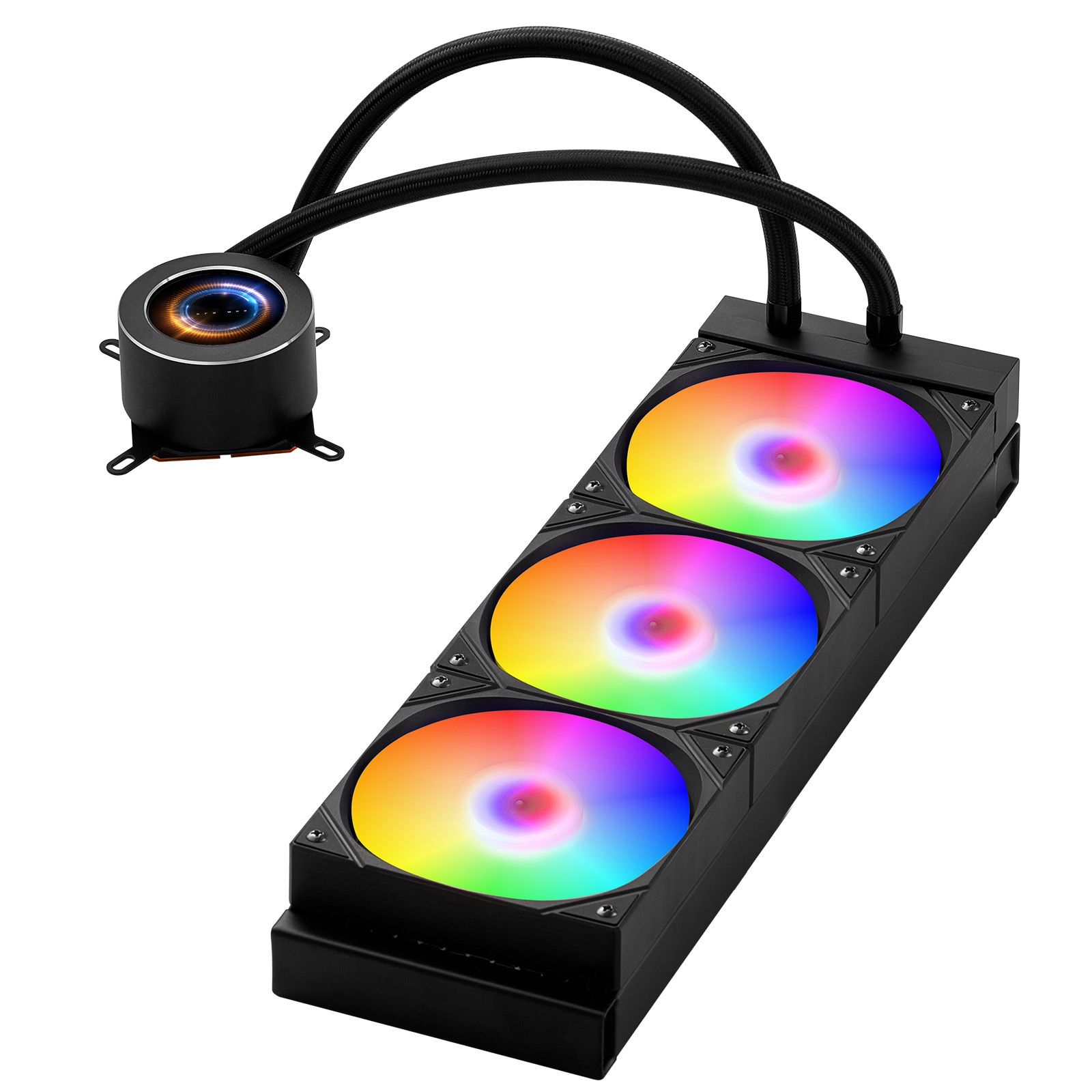 CPU Liquid Cooler AIO CPU Water Cooler with ARGB Light & 3 PWN Fans(120mm)