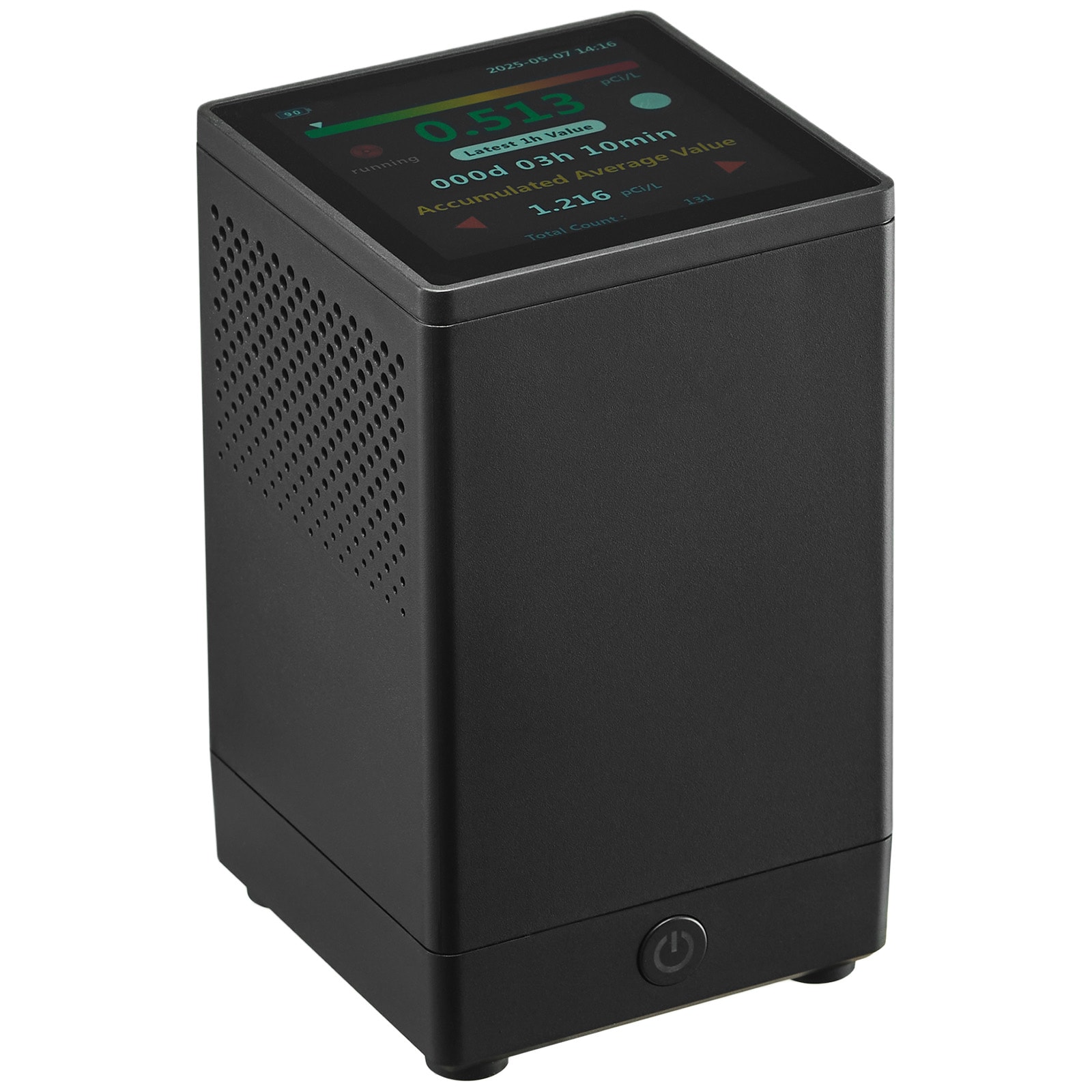 Home Radon Meter Detector 2Bq to 20kBq/m³ Rechargeable Color LCD Display