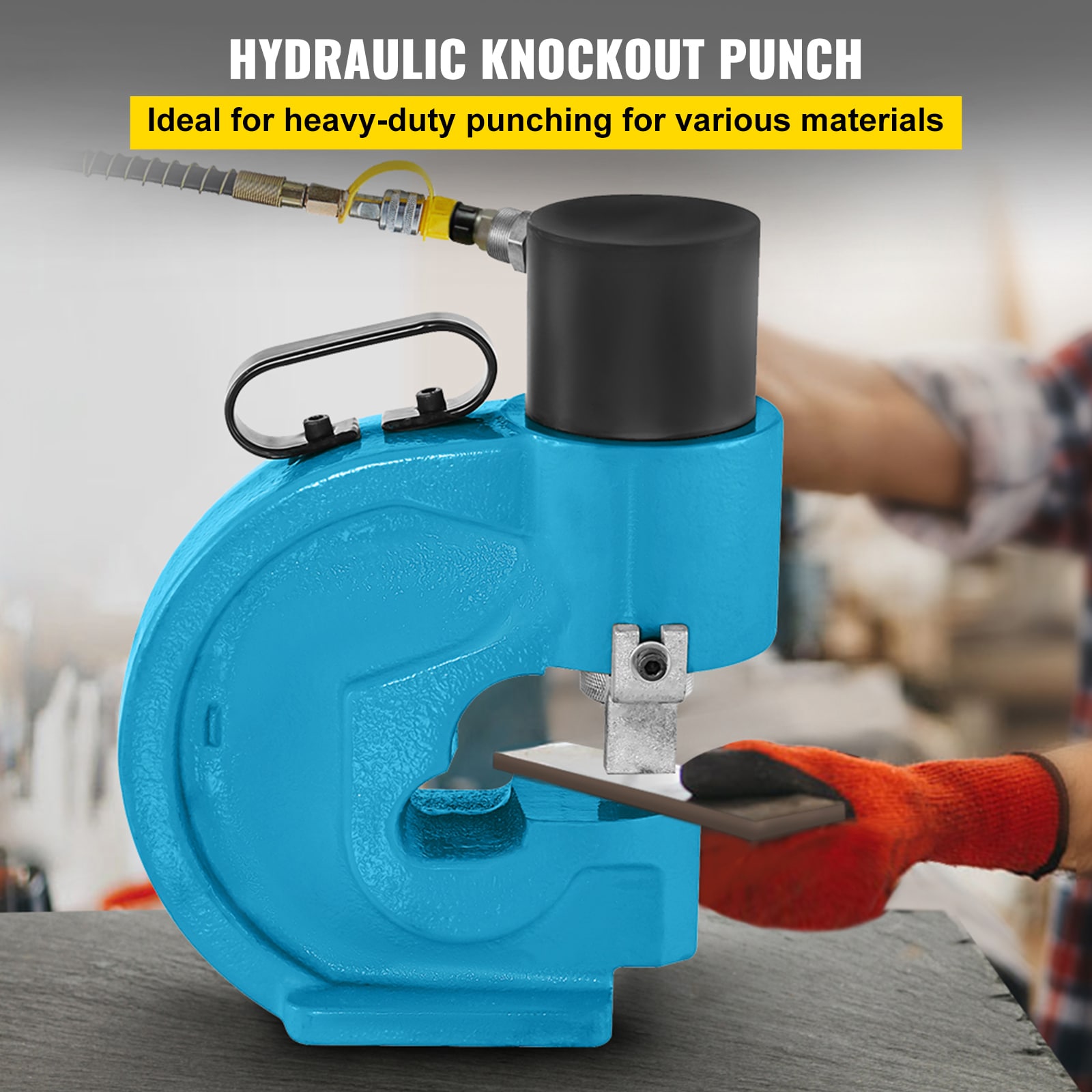 CH-70 Hydraulic Hole Punching Tool 35T Hole Digger Force Puncher Smooth Hole Puncher for Iron Plate Copper Bar Aluminum Stainless Steel