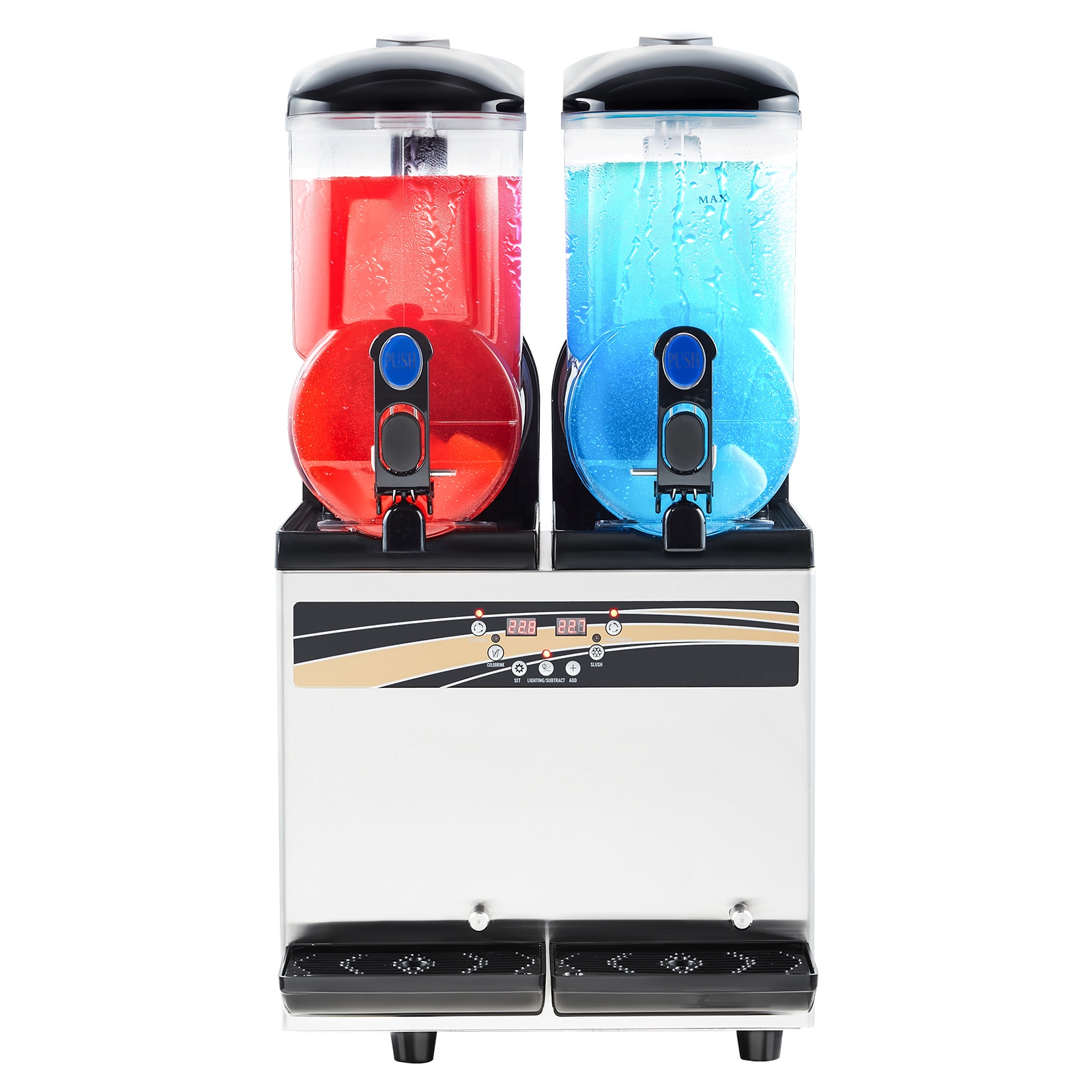 Commercial Slushy Machine 15Lx2 Tank Margarita Smoothie Frozen Drink Maker