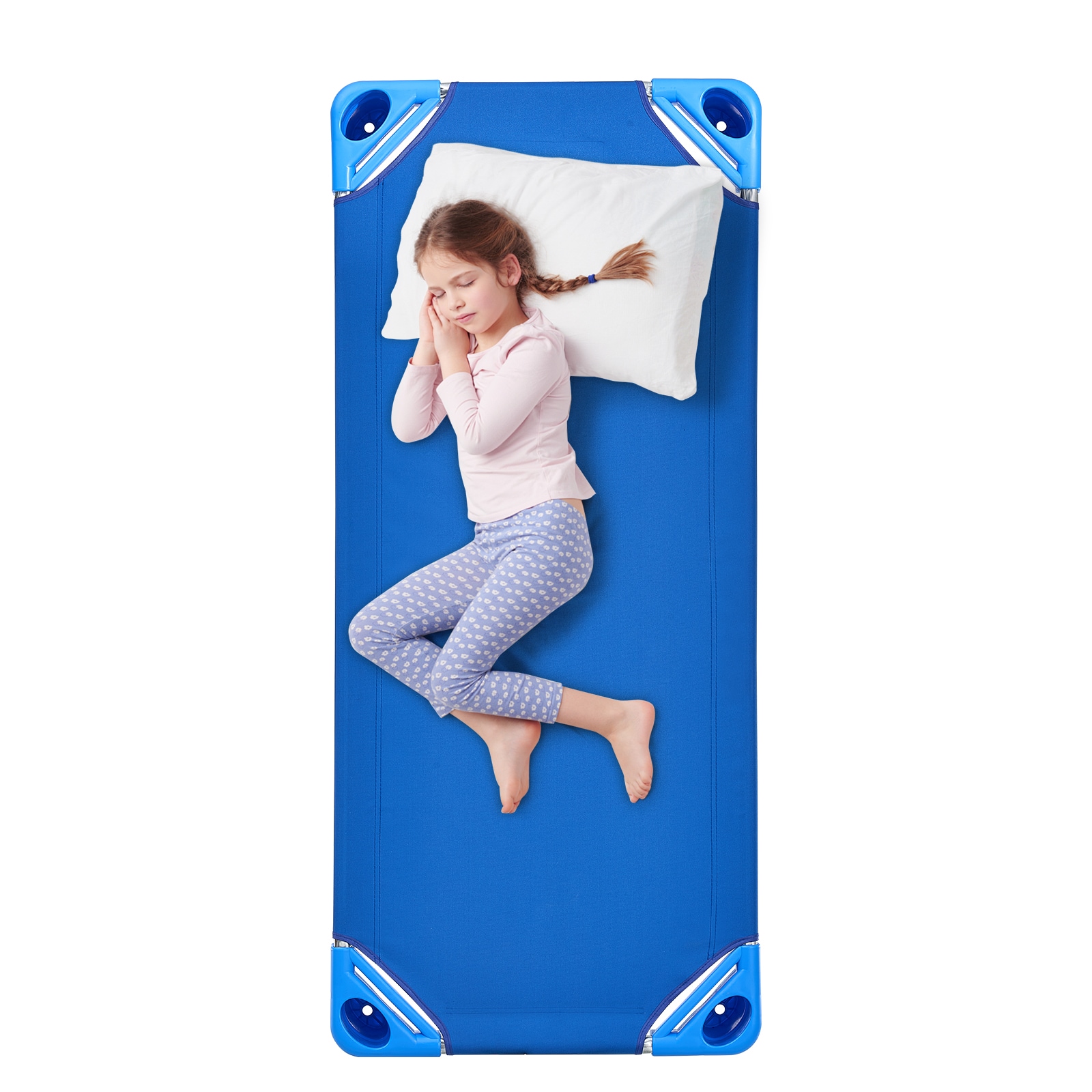 Stackable Kiddie Cot, Pack of 6, Portable Toddler Nap Cots, Standard Size 52