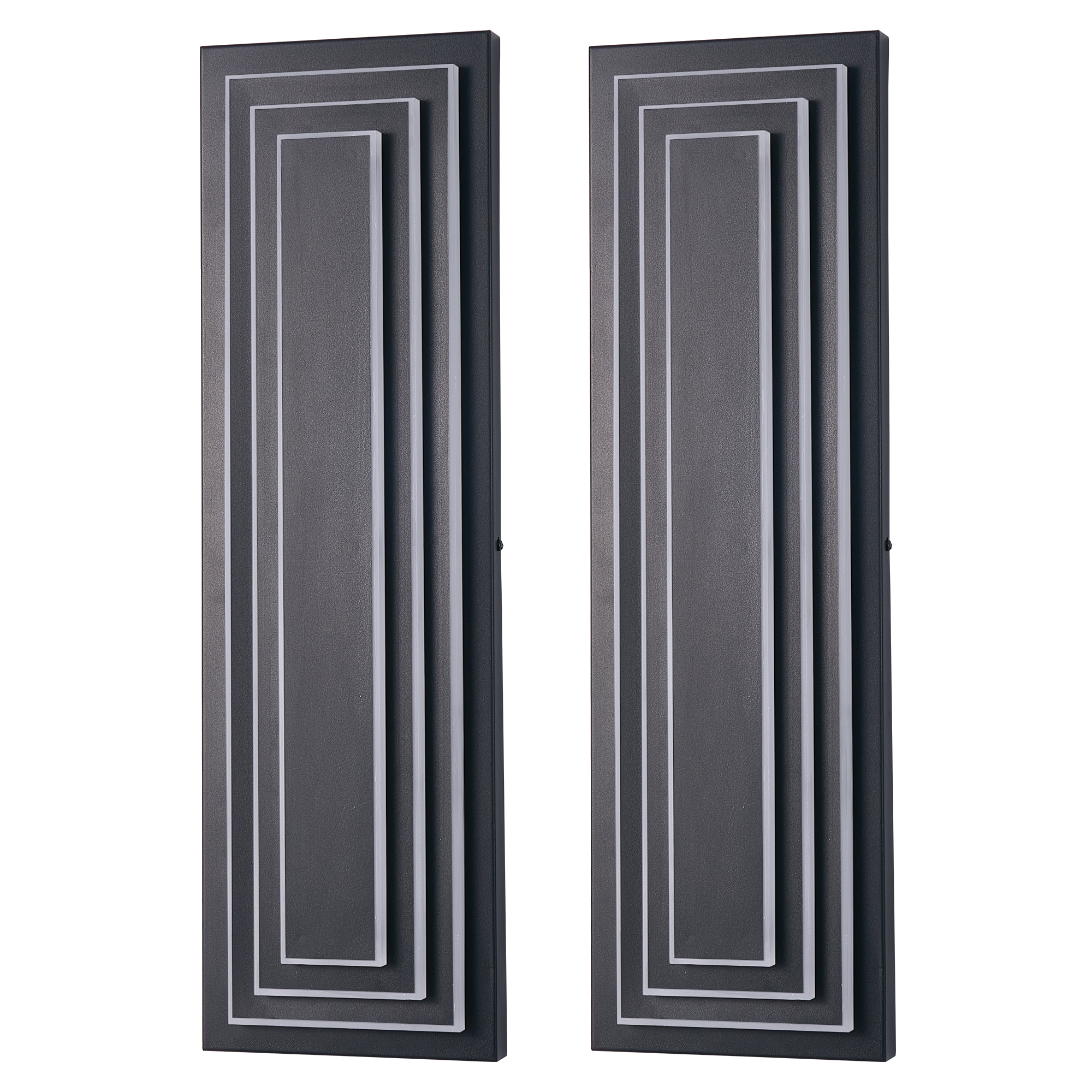 23.6 in Modern Long Outdoor Wall Lights Exterior Lights for House,LED Outdoor Wall Large Front Porch Light Fixture For Garage, garden, entrance gate(2 Pack)