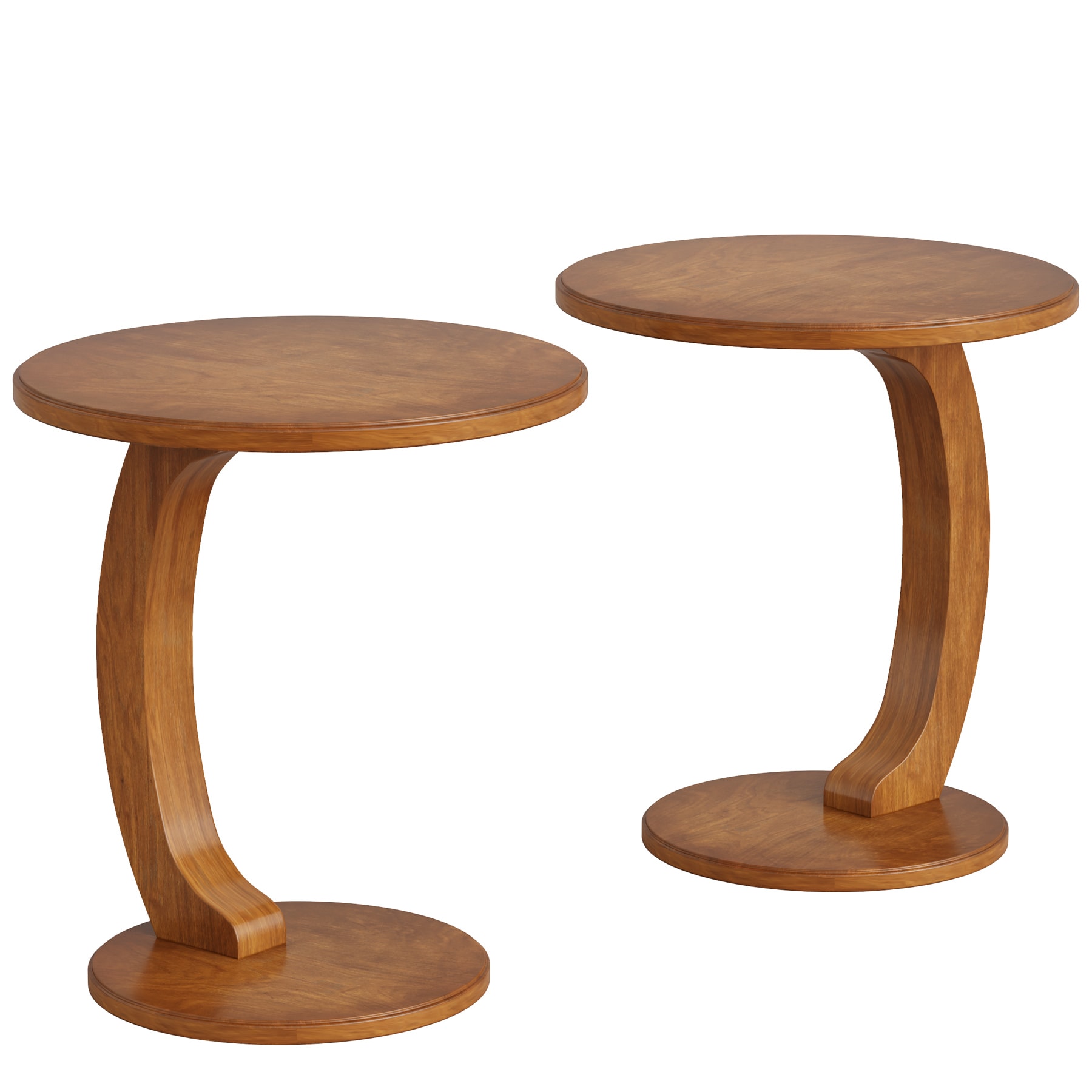 C-Shaped End Table, Round Sofa Side Table