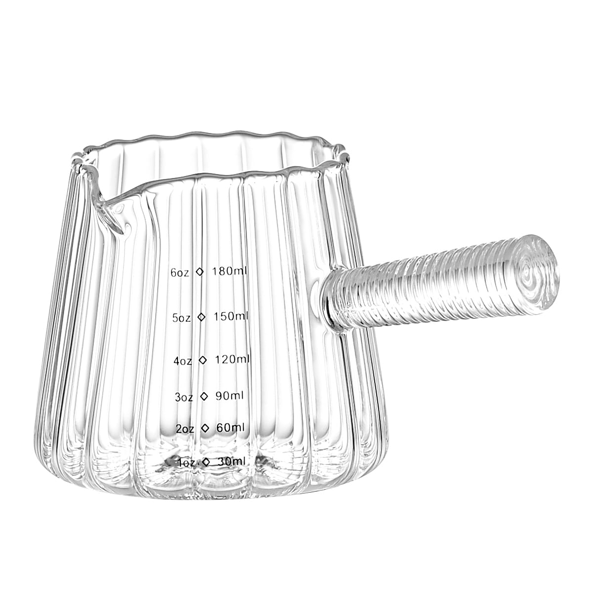 1 Pcs 180ml Mini Coffee Cup, Glass Milk Cup, Italian Coffee Cup With Glass Handle, Coffee Measuring Cup