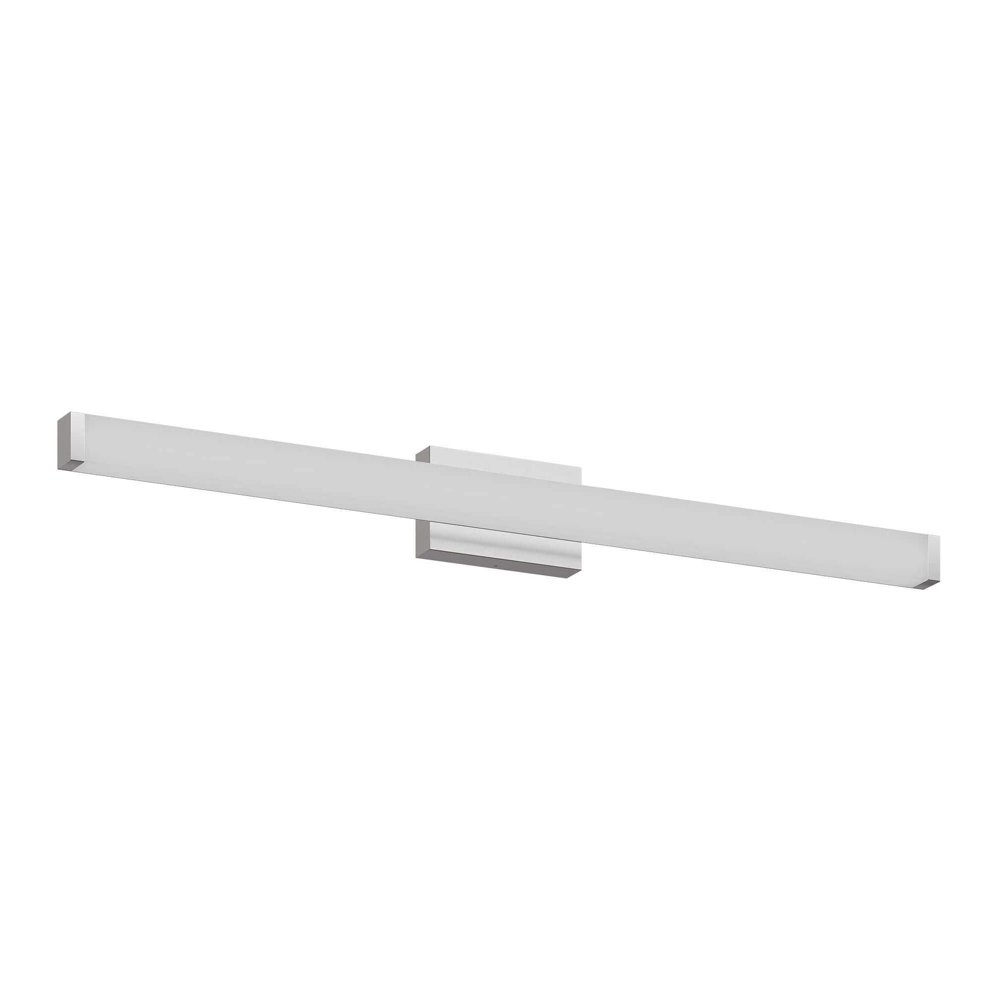 Bathroom Vanity Light Brushed Nickel Square LED 41 inch 24W 6000K Cool White Light Wall Bar Lighting Fixtures Over Mirror (Brushed Nickel, 41in)