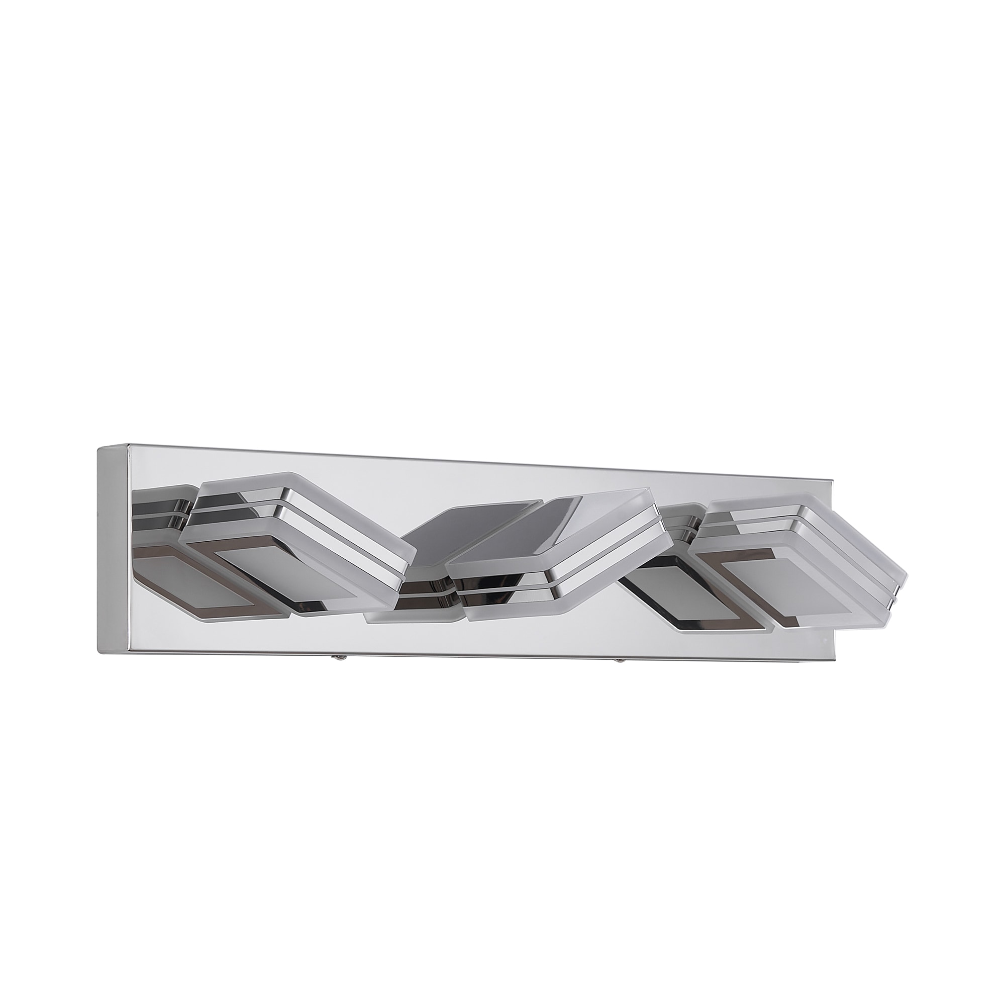Modern Dimmable Vanity Lights for Bathroom LED 3 Light Bathroom Lights Over Mirror Chrome Bath Wall Lighting