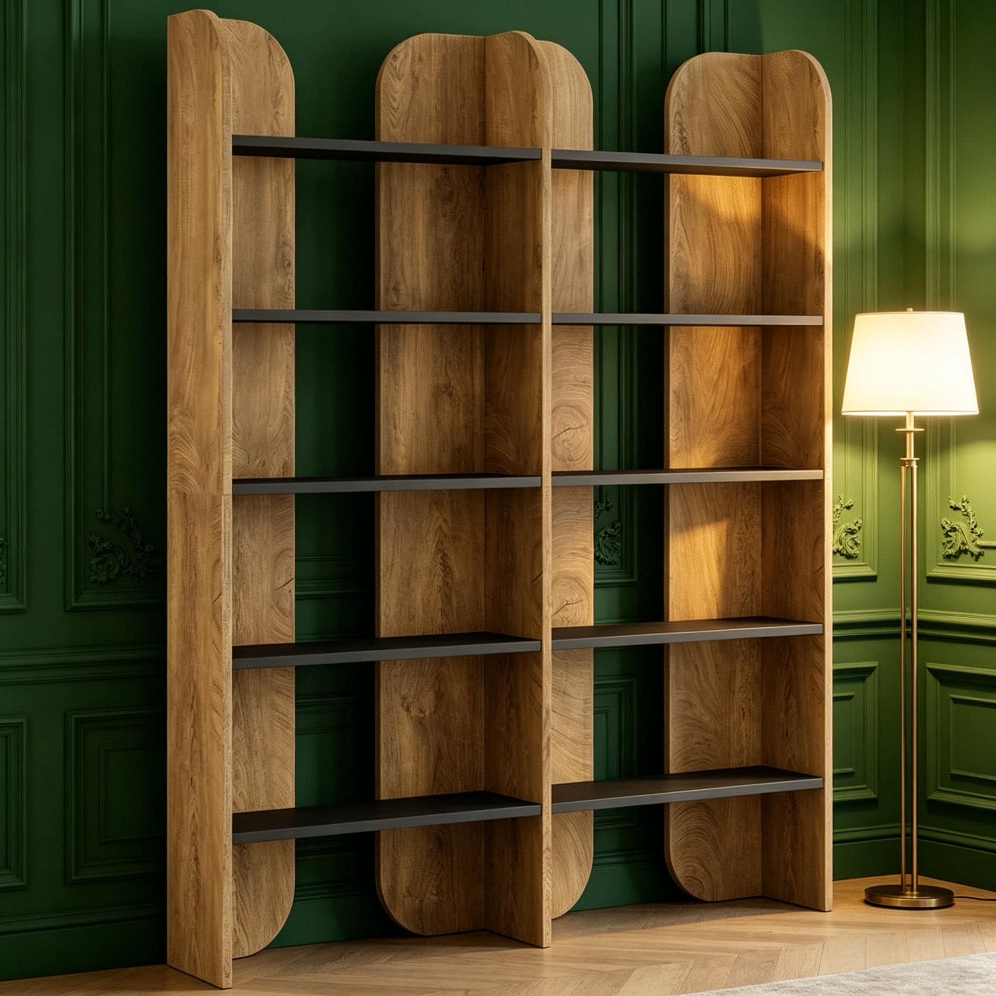 Modern Display Shelves,Spacious Bookshelf, 5-Tier Bookcase