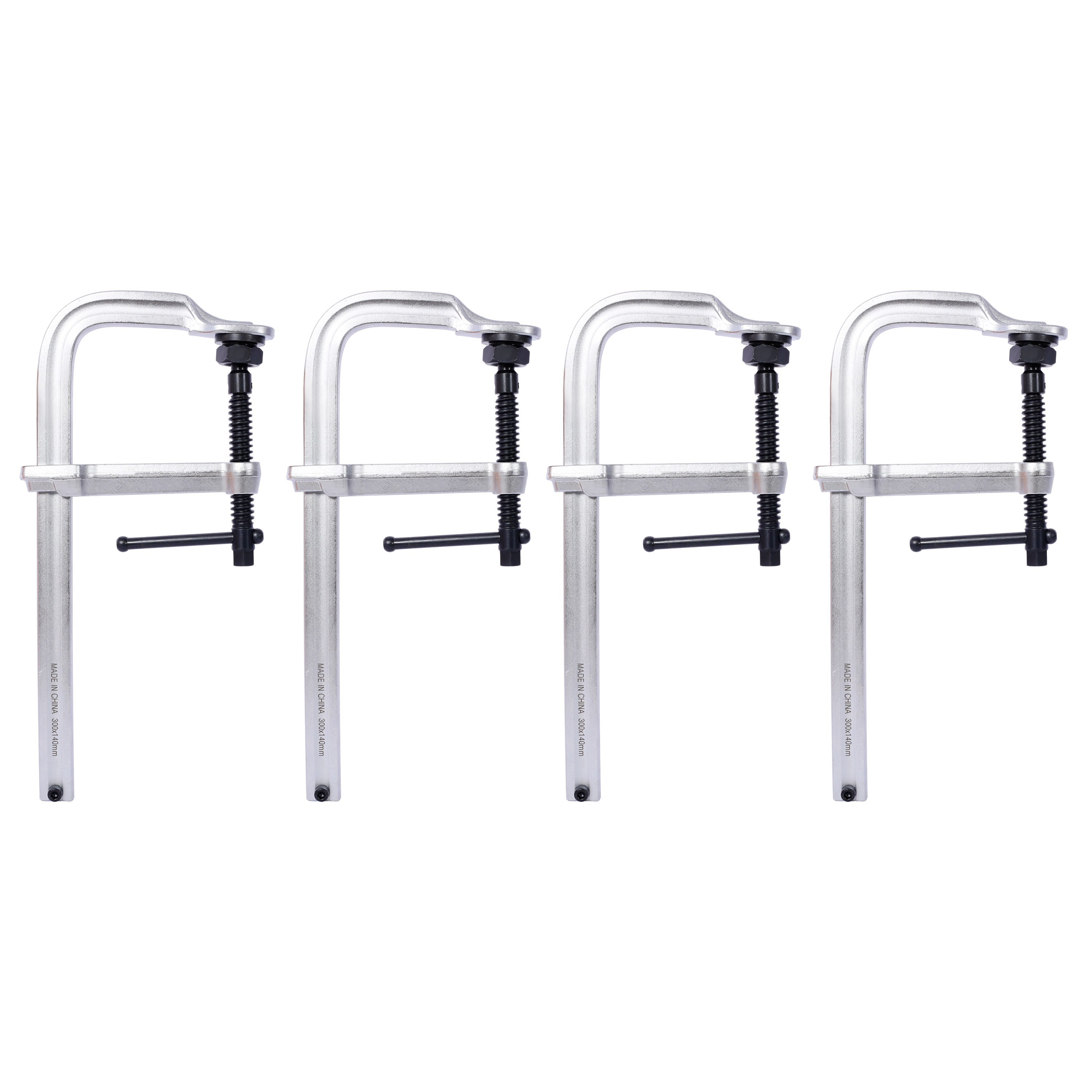 Heavy-Duty F-Clamp,Removable Swivel Pad, Deep Throat F Clamp 5-1/2