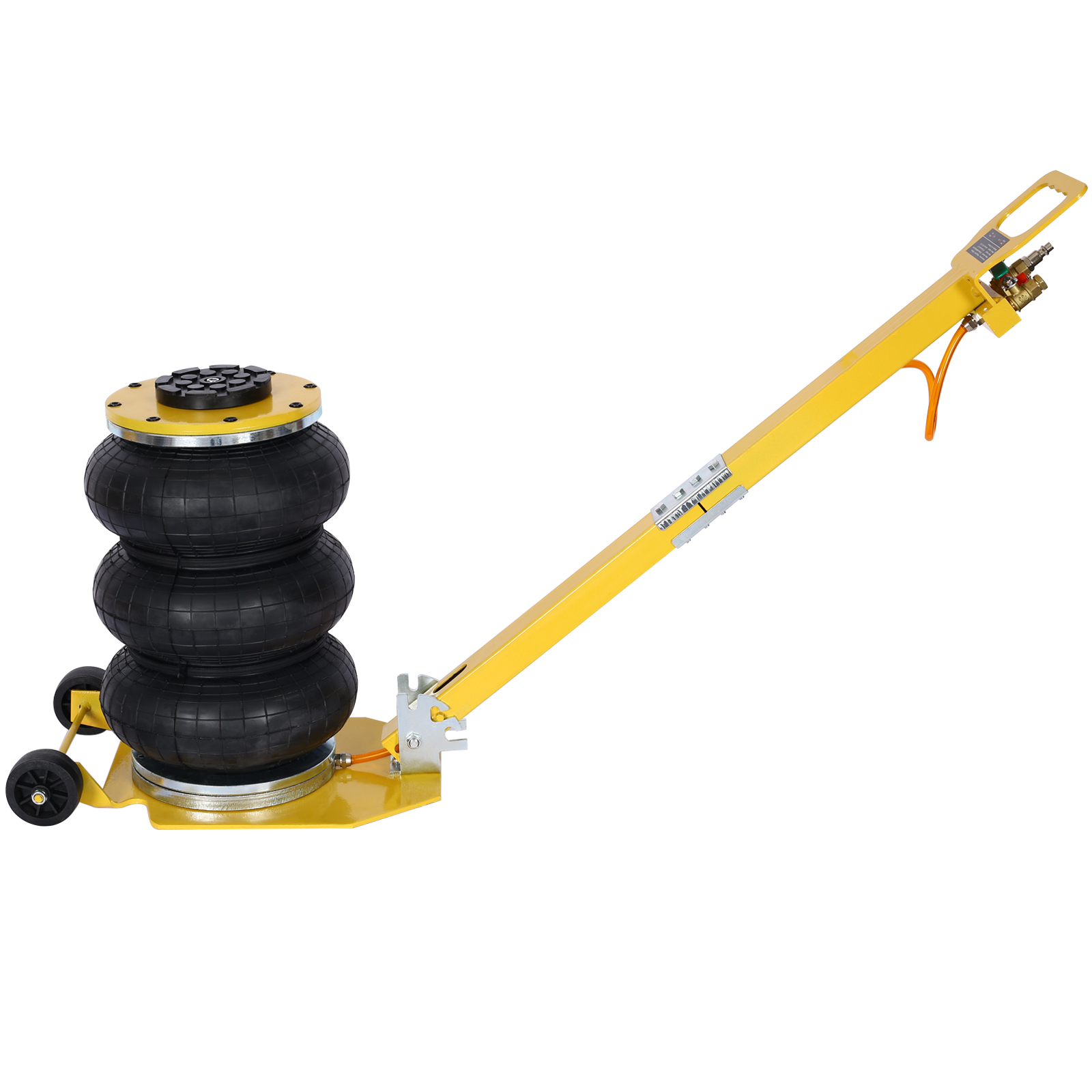 3T Triple Bag Air Jack ,Pneumatic Jack 3 bag ,lifting 16in capacity 6600lbs,easy-collapsing Terrain,Yellow color, Yellow