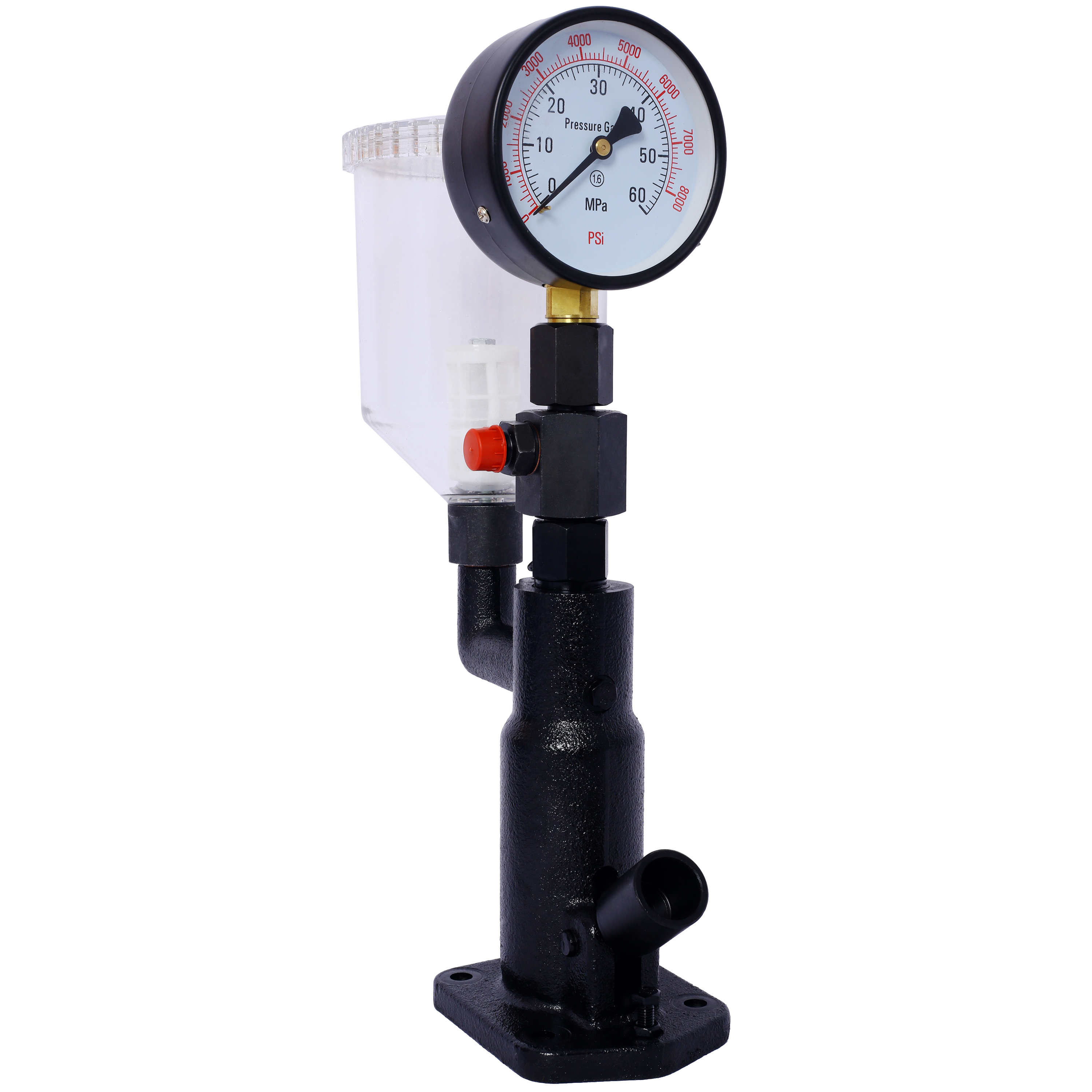 400Bar 6000PSI Fuel Injector Nozzle Tester Professional Auto Repair Tool with Dual Scale Gauge for Tractors Nozzle Pop P