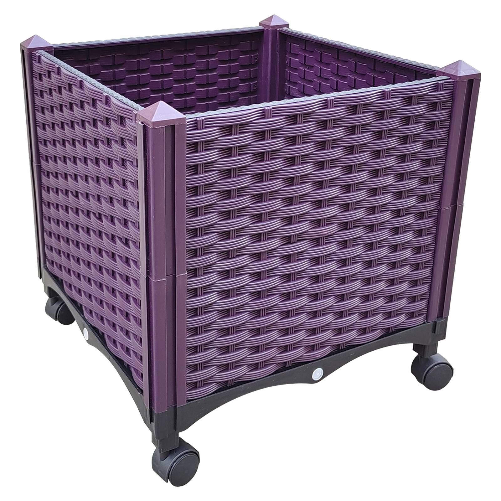 Rolling Raised Garden Bed with Deep Planter Boxes - Mobile Planters on Wheels for Indoor and Outdoor Plants - Elevated Garden Boxes Perfect for Flowers, Vegetables, Fruits, and Herbs