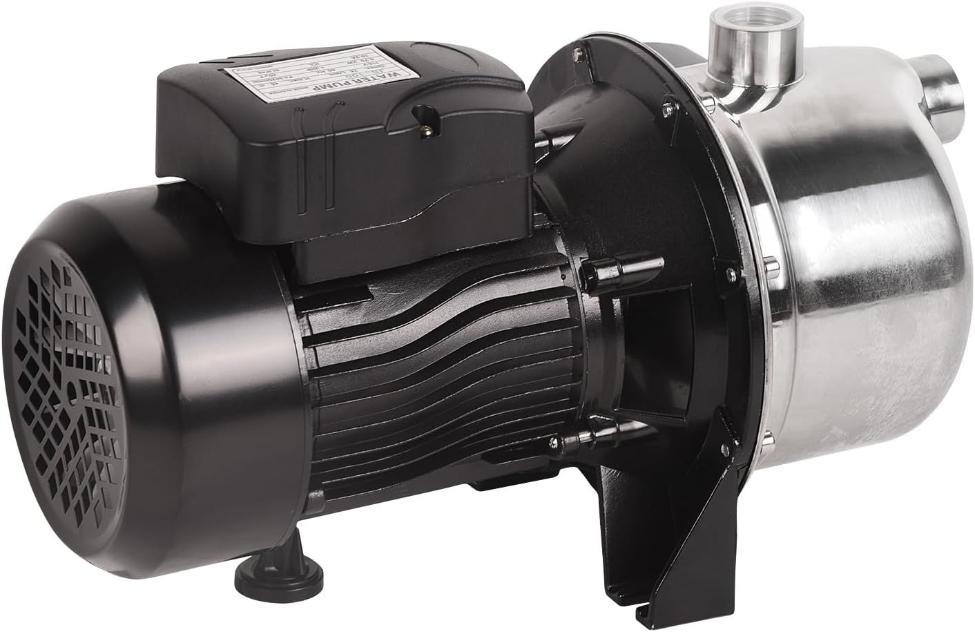 1.2HP Shallow Well Pump,Water Transfer Pump,115V 1209GPH Max. Head 147ft, Stainless Steel Garden Pump, Portable Sprinkler Booster Pump for Draining Irrigation,Lawn Farm